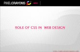 Role of css in web design