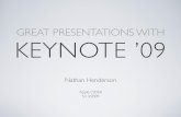 Great Presentations With Keynote '09