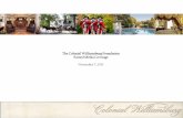 The Colonial Williamsburg Foundation Earned Media Coverage - November 7, 2013
