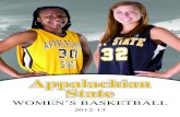2012-13 Appalachian State Women's Basketball Yearbook