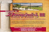 Dominics Dine In Menu