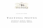 New TOSQ Tasting Notes