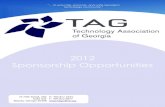 2012 TAG Sponsorship Booklet