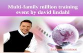 MULTI-FAMILY MILLION TRAINING EVENT BY DAVID LINDAHL