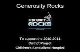 Generosity Rocks