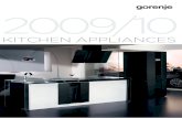 Catalogue Gorenje Kitchen appliances 2009/2010