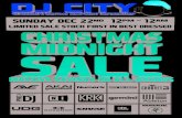 DJ CITY Christmas Midnight Sale 2013