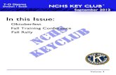 NCHS Key Club - September 2012 Newsletter