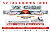 V2 Smokeless Cigarette Coupon Codes Save 15%