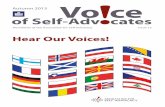 Voice of Self-Advocates Autumn 2013