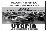 UTOPIA - Plataforma Lenguas Modernas 2010