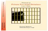 Manual on Prison Pre-trial Detainee Law Clinics