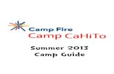 Camp Fire Camp CaHiTo Guide Book 2013
