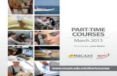 MCAST Part-time Courses Booklet MARCH 2013