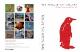 RED PENGUIN ART GALLERY invitation opening