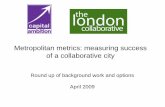 Metropolitan Metrics: Measuring and comparing London's success