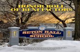 Seton Hall Prep 2012 Honor Roll of Benefactors