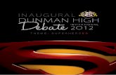 Dunman High Debate Invitational 2012