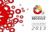 Informe Final 2013 - Ciudadano de Honor