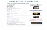 Ferias internacionales 2014 - COFAMA