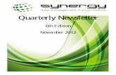 Member Newsletter 6th Ed Nov 2012