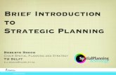 Brief Introduction to Strategic Planning