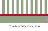 TIMELESS TABLE COLLECTION