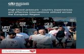 High blood pressure - country experiences and effective interventions