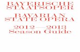 2012/13 Season Guide - Bavarian State Opera