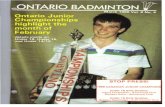 Ontario Badminton Today - 1986 - V8 I4