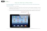 How to Set Up a New iPad!