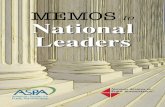 Memos to National Leaders
