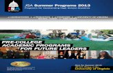 JSA Summer School Brochure