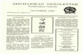 Shuharikan Newsletter October 1998