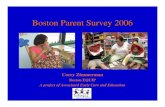 Boston Parent Survey - Presentation