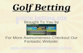 Golf Betting For online betting sites