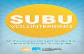 SUBU Volunteering