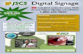 JSCS Digital Signage Flier