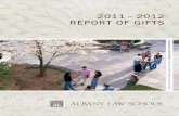 Albany Law School 2011-12 Report of Gifts
