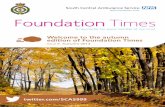 Foundation Times - Issue 8 Autumn 2013
