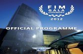FIM Gala Ceremony 2012 - Official Programme