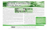 Your Healthy Practice Newsletter November-December 2012 Edition