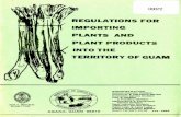 Regulations for importing plants and plant products into the Territory of Guam