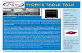 Fiori's Table Talk