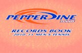 2010-11 Pepperdine Men's Tennis Records Book