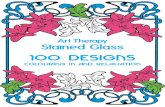 Art Therapy - 100 Designs for Colouring in and Relaxation - Introductory Sampler