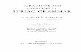 Theodore H. Robinson: paradigms and exercises in Syriac grammar
