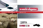 Heiniger 2014/2015 Product Catalogue