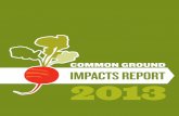 Common Ground Impacts Report 2013