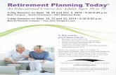 Retirement Planning Today fall 2014 flier